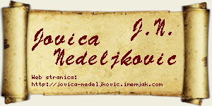 Jovica Nedeljković vizit kartica